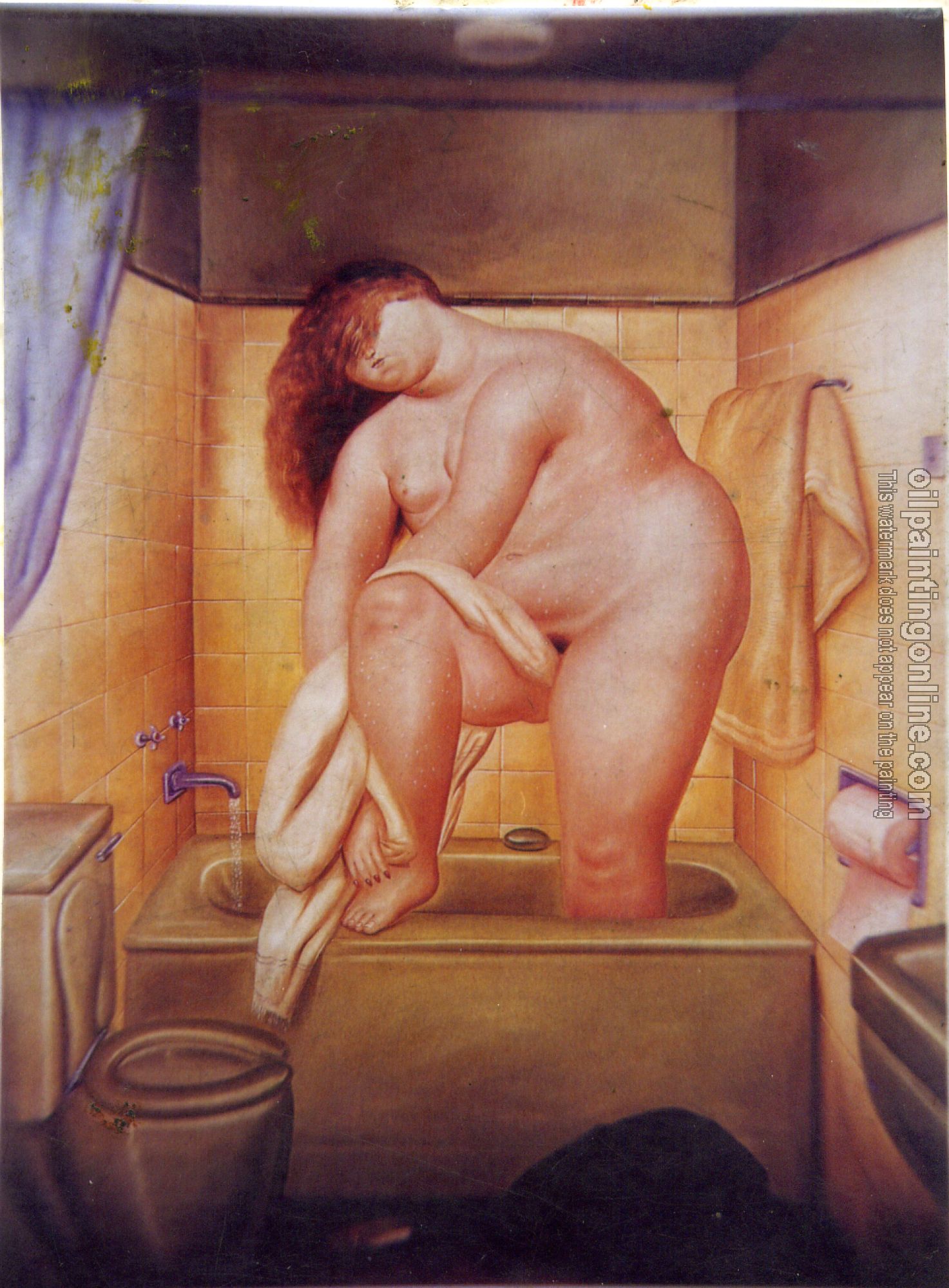 Botero, Fernando - Abstract oil painting.